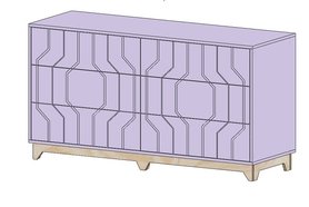 Тумба Моди с индивидуальной фрезеровкой Арт. 5912-2