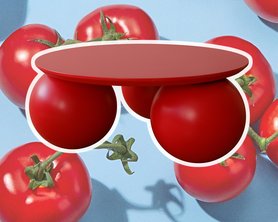 Журнальный столик на ножках шары SALE-4