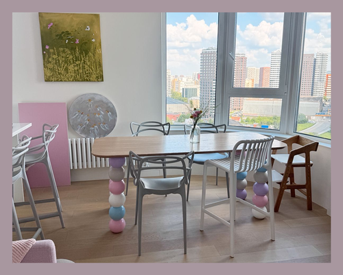 Стол MON с ножками Шары Арт.8841