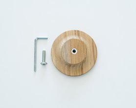 Ручка мебельная деревянная Круг-5