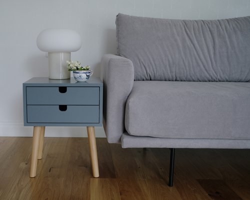 Тумбочка прикроватная с 2 ящиками Холи Тумбочка прикроватная с 2 ящиками Холи