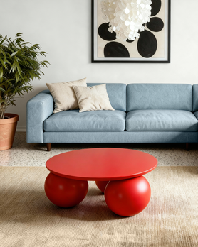 Журнальный столик на ножках шары-3