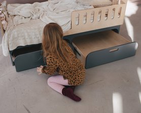Кровать-домик с ящиками KUBI дом-5