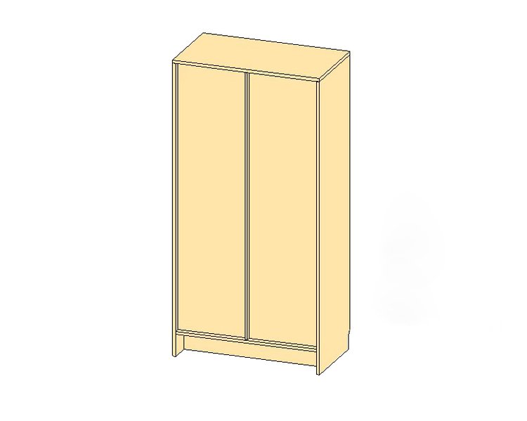 Шкаф для одежды Кабинет двустворчатый