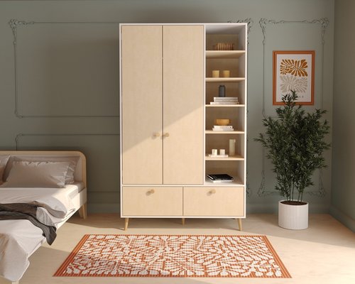 Шкаф для одежды с полками ББ-2