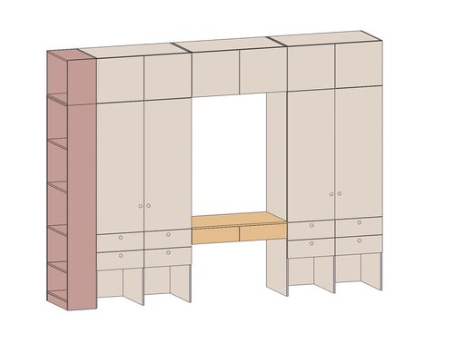 Стол с ящиками Форма