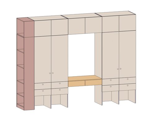 Стол с ящиками Форма