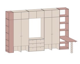 Комод Форма 6 ящиков-2