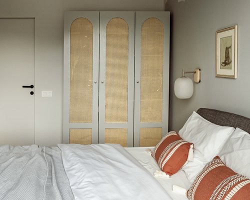 Шкаф с ротанговым полотном 3 дверцы Луми