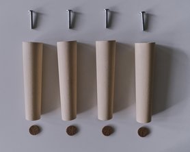 Ножки мебельные деревянные наклонные Береза 150 мм - комплект 4шт-1