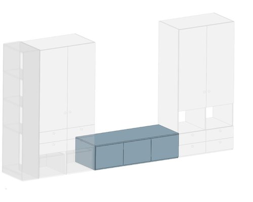 Тумба под ТВ Форма напольная