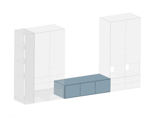 Тумба под ТВ Форма напольная
