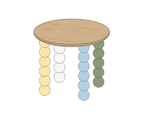 Журнальный стол Бусы