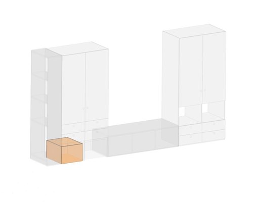 Ящик на колёсиках Форма