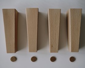 Ножки мебельные деревянные квадратные 150 мм - комплект 4шт.-4