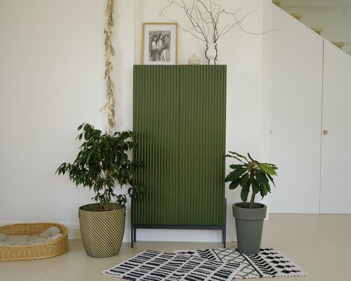 Шкаф с объёмными полосками Твиг