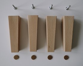 Ножки мебельные деревянные квадратные 150 мм - комплект 4шт.-3