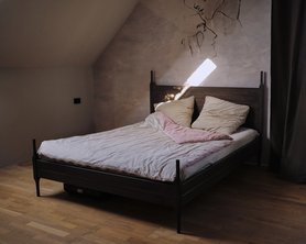 Кровать двуспальная из массива Бука-1