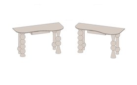 Стол с ножками Конструктор Арт. 9713-1