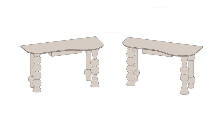 Стол с ножками Конструктор Арт. 9713