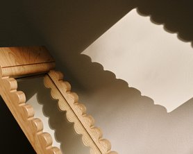 Зеркало Волна из массива дуба-9