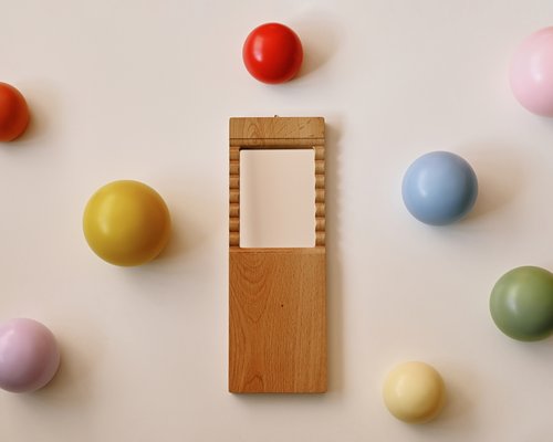 Зеркало Волна из массива дуба