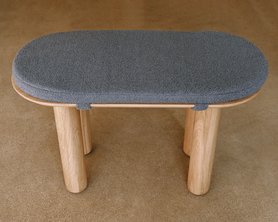 Скамья Мон из шпона дуба-2