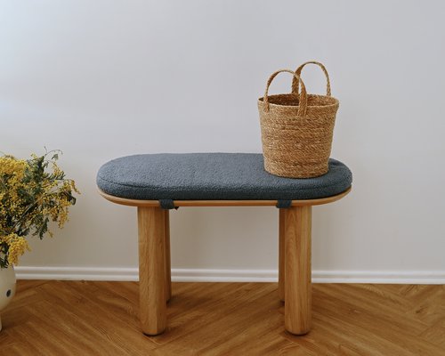 Скамья Мон из шпона дуба