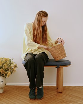 Скамья Мон из шпона дуба-10