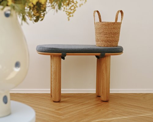 Скамья Мон из шпона дуба