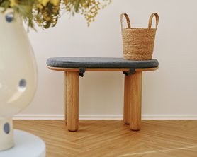 Скамья Мон из шпона дуба-1