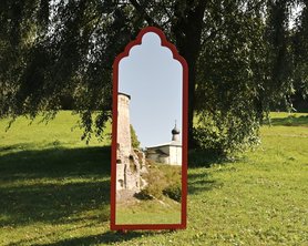 Фигурное зеркало Псковские мотивы  в наличии-1