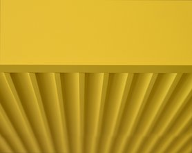 Тумба с объёмными полосками Поток ЛИКВИДАЦИЯ Желтая-2