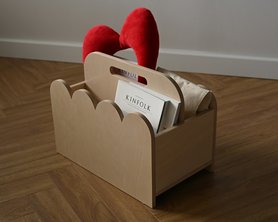 Переносная полка Фло с ручкой натуральная-1