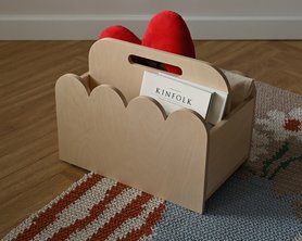 Переносная полка Фло с ручкой натуральная-13