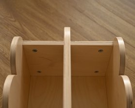 Переносная полка Фло с ручкой натуральная-4