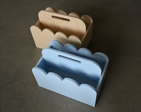 Переносная полка Фло с ручкой натуральная-9