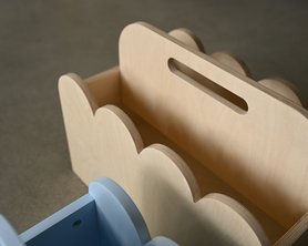 Переносная полка Фло с ручкой натуральная-11