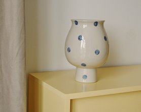 Ваза интерьерная в горошек-1