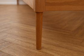 Кровать двуспальная из массива бука без изголовья Эмпи в наличии-5