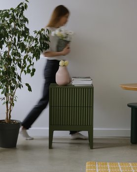 Тумба с объёмными полосками Поток ЛИКВИДАЦИЯ-2