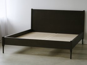 Кровать двуспальная из массива бука-12
