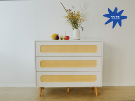 Комод ротанг Луми три ящика  11.11. Черная пятница-2