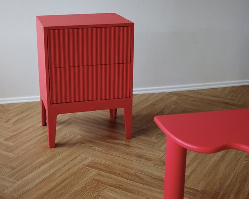 Тумба с объёмными полосками Flow SALE