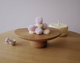 Поднос-подставка Фасоль MON из массива дуба в наличии-4