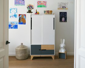 Детский шкаф для одежды Плэй-1