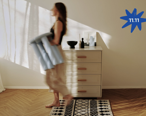 Высокий комод с ящиками в классическом стиле Эмпи 11.11. Черная пятница