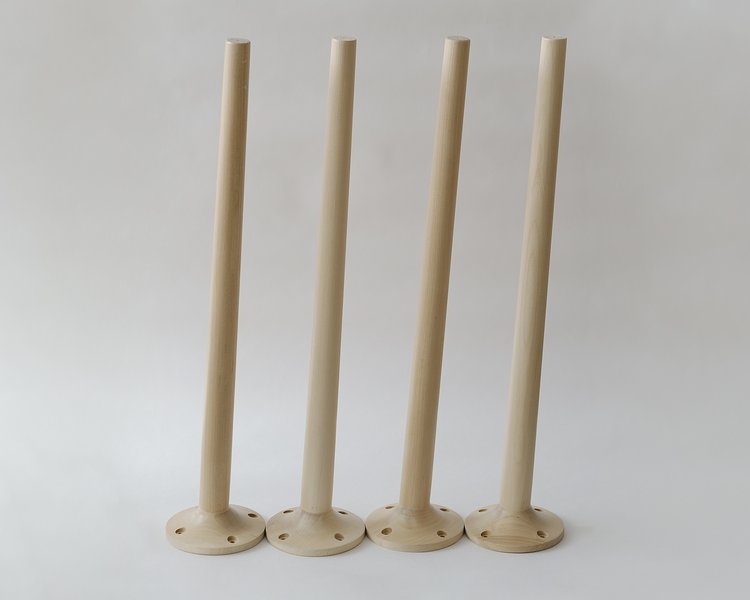 Ножки мебельные деревянные для стола Береза 715 мм  - 4 шт.