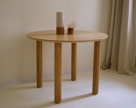 Круглый обеденный стол Мон 1000 мм-5