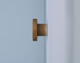 Ручка мебельная деревянная Кнопка - комплект 2шт-2
